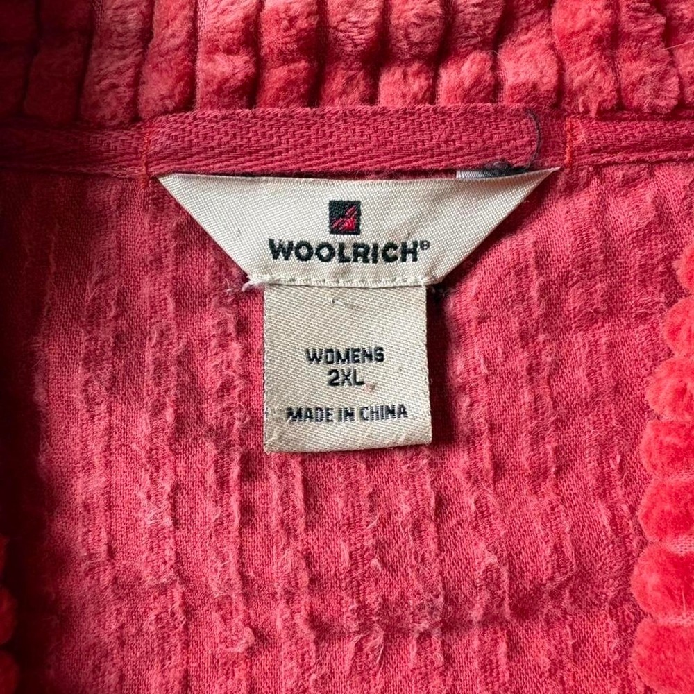 Woolrich Ladies Corduroy Zip jacket  with pockets XXL Winter Coral - Picture 4 of 8